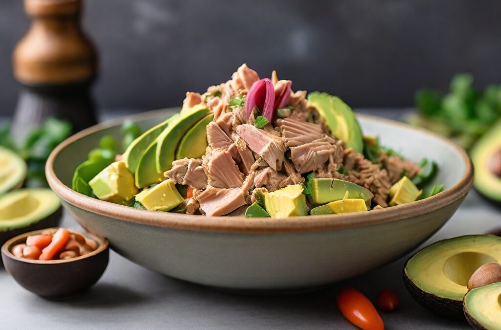 Keto Curry-Spiked Tuna and Avocado Salad